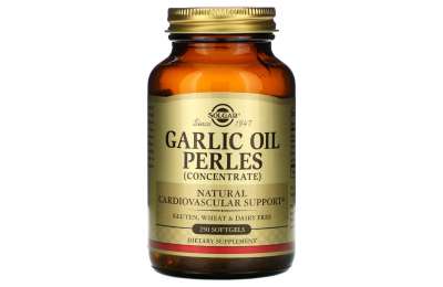 SOLGAR Garlic Oil - Česnekový olej bez zápachu, 250 kapslí